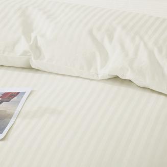 Poszewka z adamaszku satyna bawełniana 50x70 masełkowa