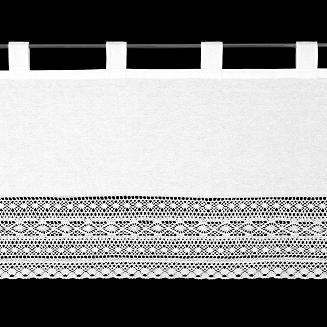 Firana gotowa na szelkach MADDELINE 150x60 Eurofirany biały