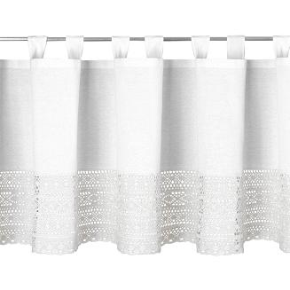 Firana gotowa na szelkach MADDELINE 150x60 Eurofirany biały