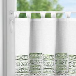 Firana gotowa na szelkach MADDELINE 150x60 Eurofirany biały