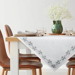 Obrus dekoracyjny LILY 85x85 Eurofirany biały