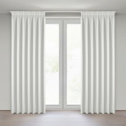Zasłona gotowa z systemem flex MELANIE 140x270 Eurofirany biała