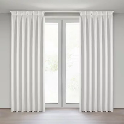 Zasłona gotowa z systemem flex MELANIE 80x270 Eurofirany biała