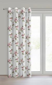 Zasłona gotowa na przelotkach RUTH 135x250 Eurofirany biały