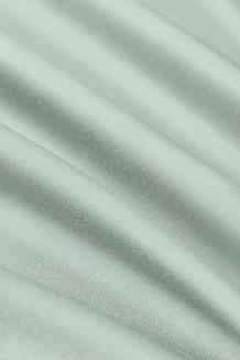 Pościel bambusowa 220x200 szałwiowa z białą bizą