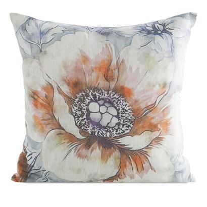 Poszewka dekoracyjna LEN 45x45 Eurofirany kremowa o strukturze lnu