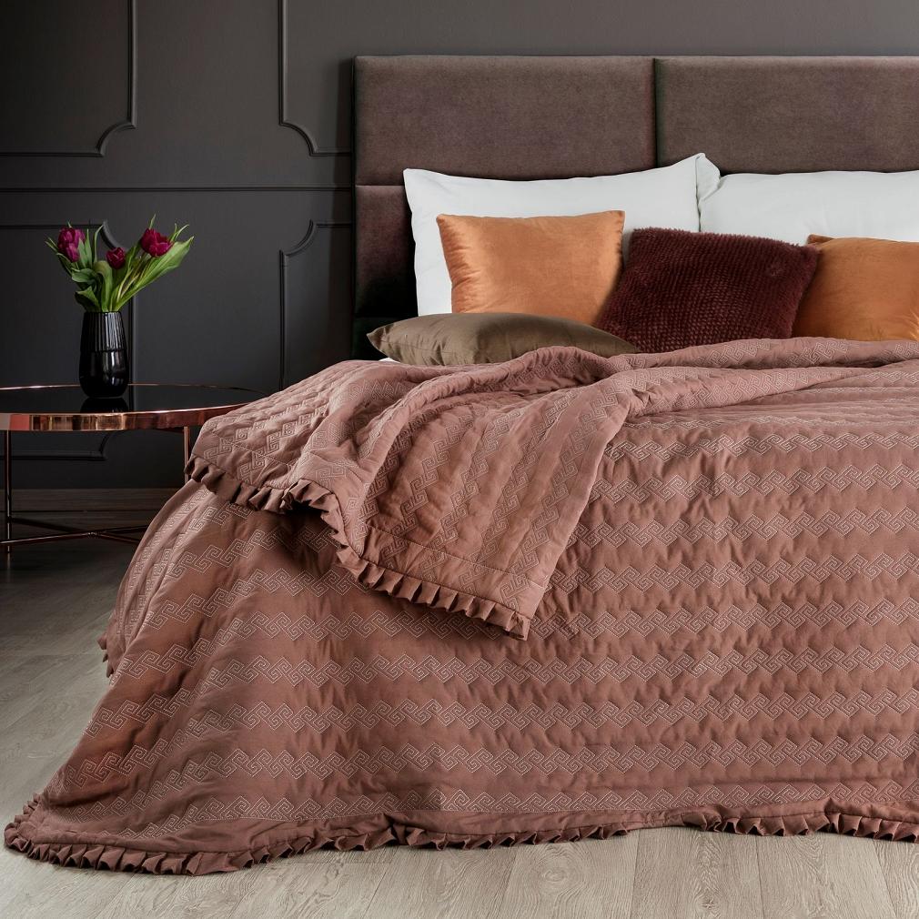 Narzuta dekoracyjna PAMELA 170x210 ceglany