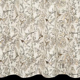 Zasłona gotowa na przelotkach LUCINA 140x250 Eurofirany srebrny