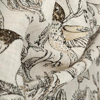 Zasłona gotowa na przelotkach LUCINA 140x250 Eurofirany srebrny