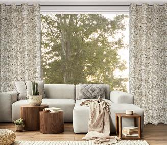 Zasłona gotowa na przelotkach LUCINA 140x250 Eurofirany srebrny