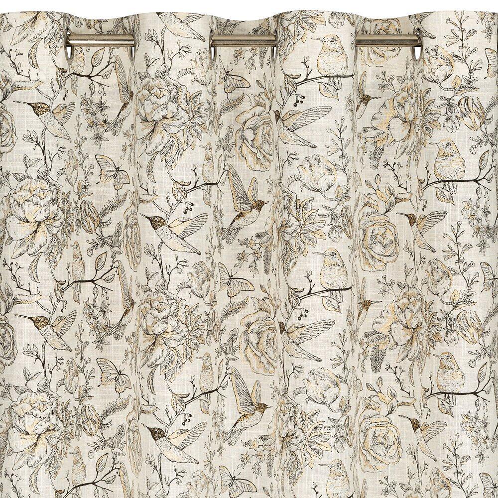 Zasłona gotowa na przelotkach LUCINA 140x250 Eurofirany srebrny