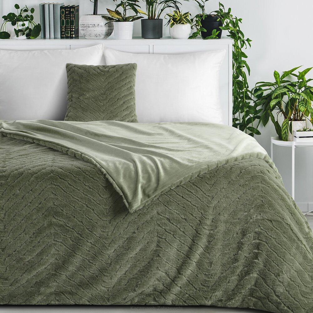 Koc narzuta KATE 150x200 Eurofirany oliwkowy