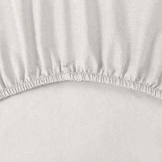 Prześcieradło satynowe z gumką BASIC 160x200x30 Eurofirany kremowy