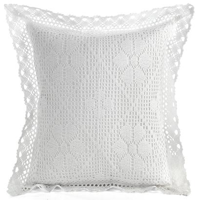 Poszewka dekoracyjna MIRELLA 40x40 Eurofirany biała ażurowa