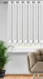 Firana gotowa na przelotkach LETI 350x160 Eurofirany biały