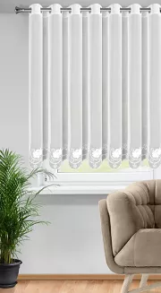 Firana gotowa na przelotkach LETI 350x160 Eurofirany biały