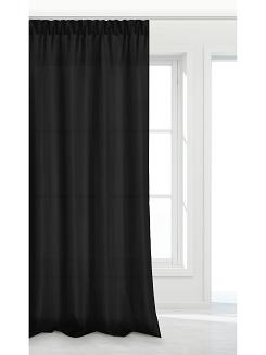Czarna Zasłona Gotowa Do Salonu Na Taśmie 140x300 VIVA