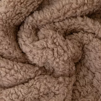 Koc narzuta Dreamy boucle 150x200 brązowy miękka bukla+baranek
