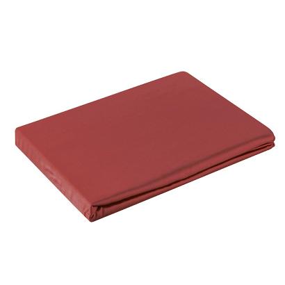 Prześcieradło satynowe bez gumki NOVA 160x210 Eurofirany czerwone