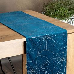 Obrus dekoracyjny BLINK 35x180 Eurofirany granatowy