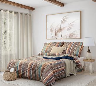 Pościel bawełniana B 200x220 Eurofirany wielokolorowy