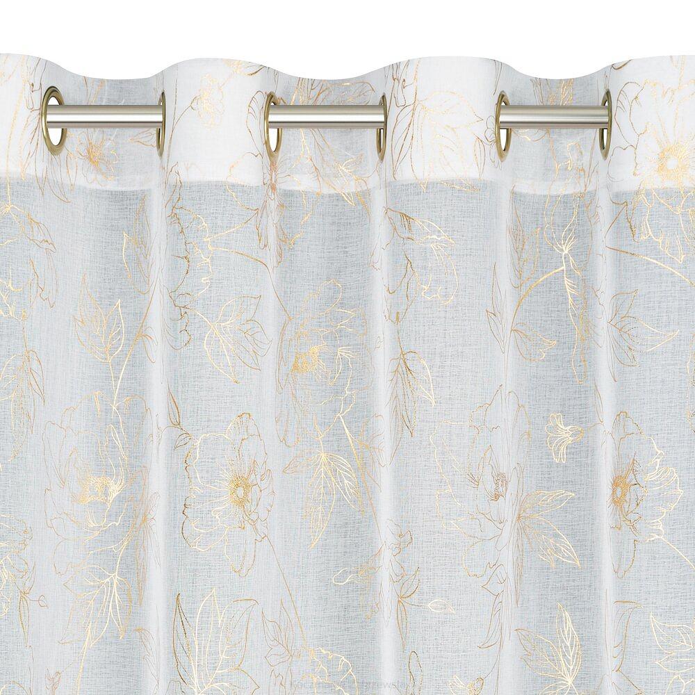 Firana gotowa na przelotkach BELLE 140x250 Eurofirany biały