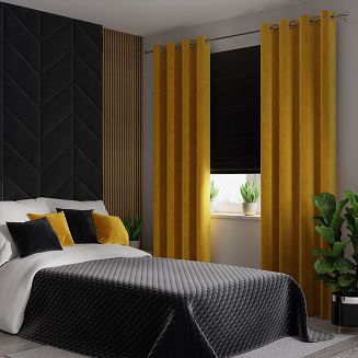 Narzuta dekoracyjna VELVI 170x210 pikowana w geometryczny wzór czarna