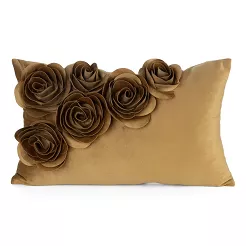 Poszewka dekoracyjna FLORES 30x50 Eurofirany miodowy