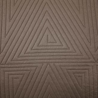 Narzuta dekoracyjna TRIO 200x220 pikowana jasnobrązowa