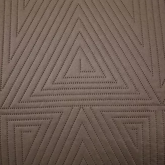 Narzuta dekoracyjna TRIO 200x220 pikowana jasnobrązowa