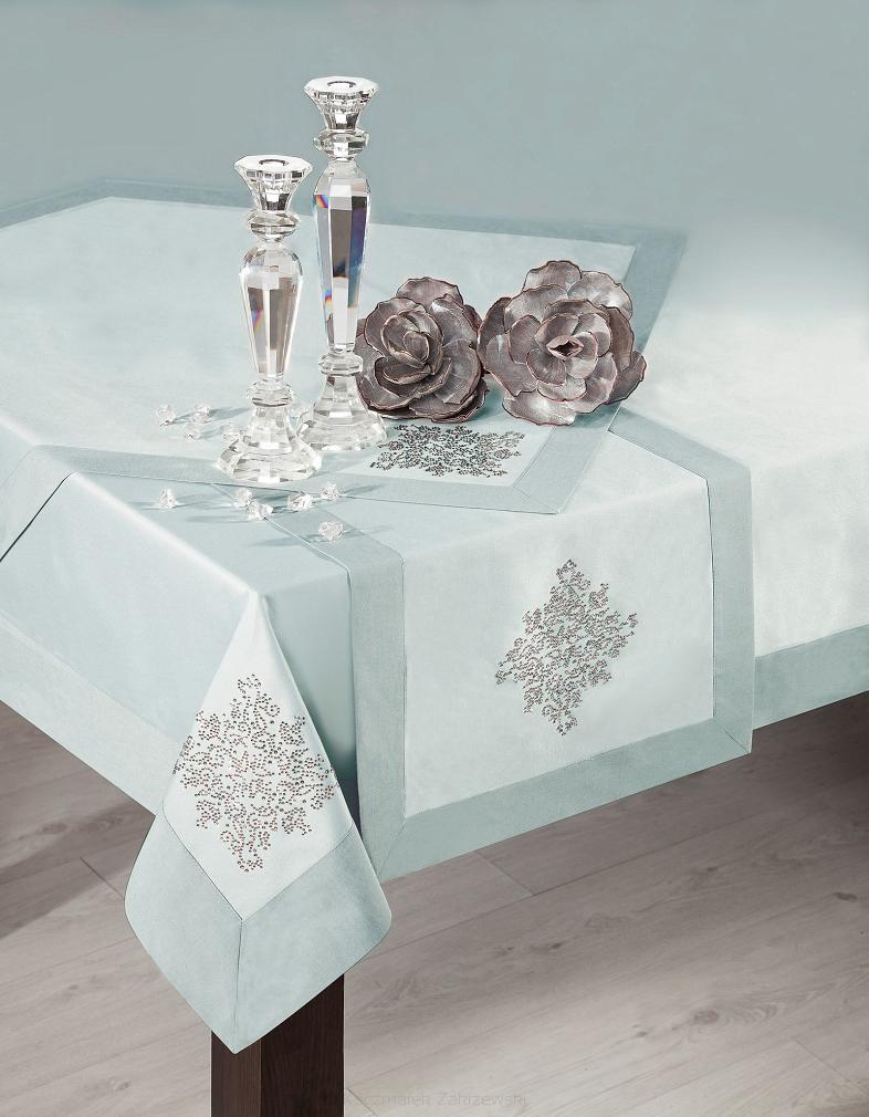 Obrus dekoracyjny VIVIAN 85x85 Eurofirany miętowy