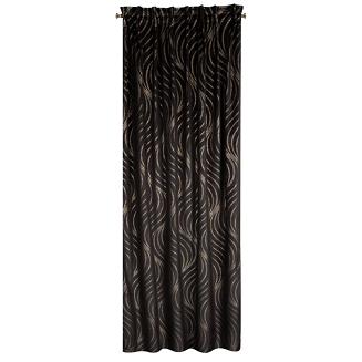 Firana gotowa na taśmie VICTORIA3A 140x270 Eurofirany czarny/szampański