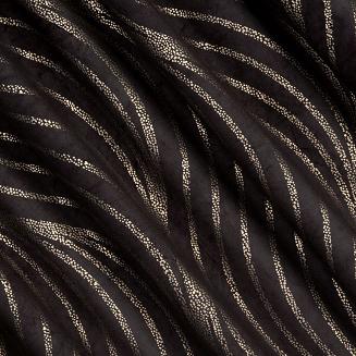 Firana gotowa na taśmie VICTORIA3A 140x270 Eurofirany czarny/szampański