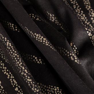 Firana gotowa na taśmie VICTORIA3A 140x270 Eurofirany czarny/szampański