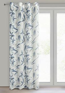 Zasłona gotowa na przelotkach PATI 140x250 Eurofirany niebieski