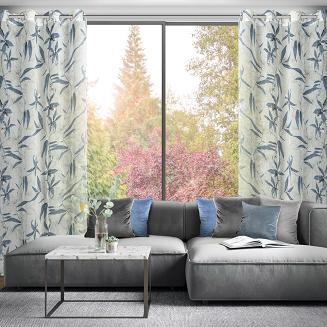 Zasłona gotowa na przelotkach PATI 140x250 Eurofirany niebieski