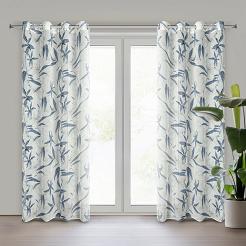 Zasłona gotowa na przelotkach PATI 140x250 Eurofirany niebieski