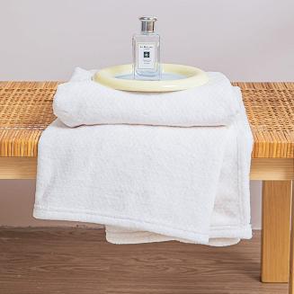 Koc narzuta z mikrofibry WILLY 200x220 biały