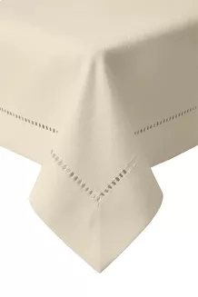 Obrus dekoracyjny CLASSY 140x320 beżowy z mereżką