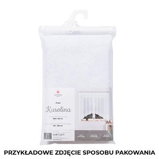 Firanka żakardowa gotowa na żabki KAROLINA 300x140 biała
