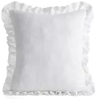 Poszewka dekoracyjna MUSLIN 45x45 Eurofirany biały