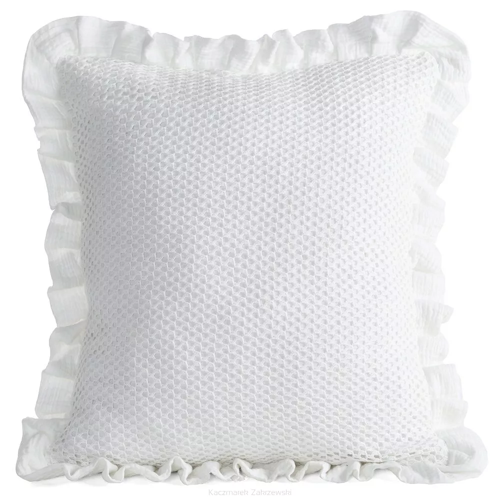 Poszewka dekoracyjna MUSLIN 45x45 Eurofirany biały