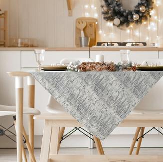 Obrus dekoracyjny ALINA 140x180 Eurofirany srebrny