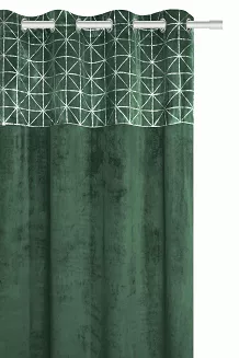 Butelkowa Zieleń Zasłona Welurowa 140x250 Glossy