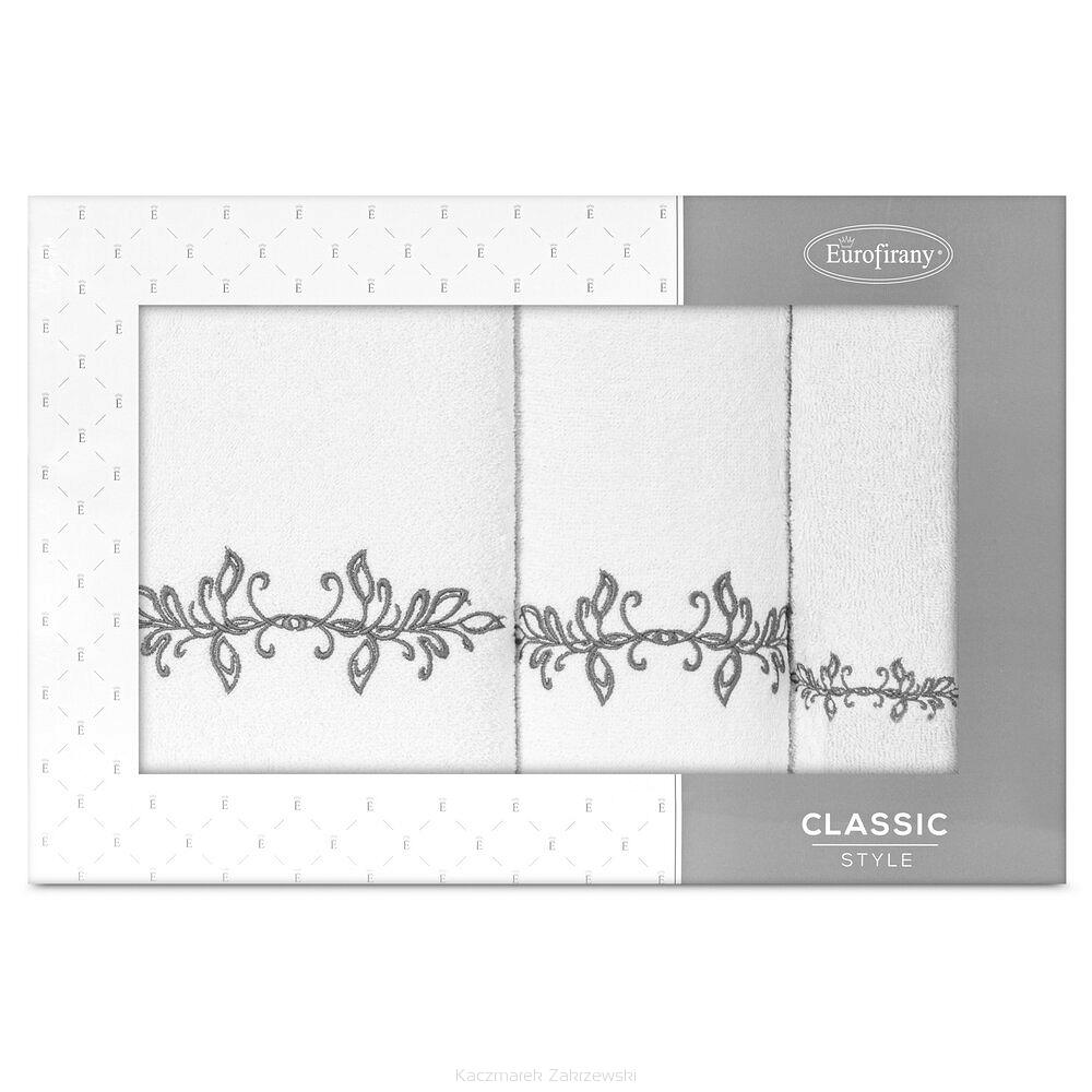 Komplet ręczników 3 cz. KAMELIA 30x50 Eurofirany biały