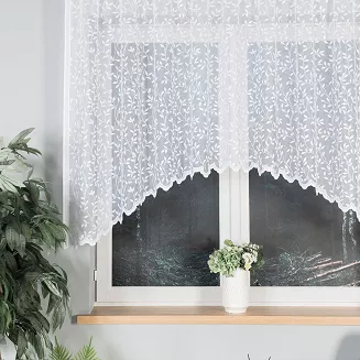 Firanka żakardowa gotowa na żabki ZUZANNA 250x130 biała
