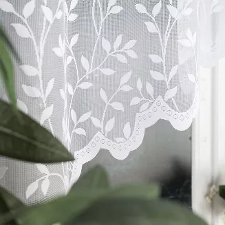 Firanka żakardowa gotowa na żabki ZUZANNA 250x130 biała