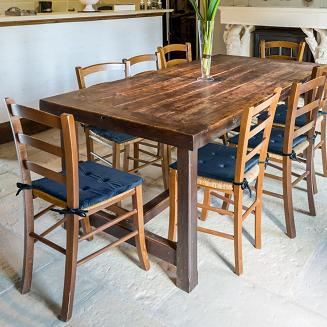 Poduszka na krzesło GAJA 40x40x3 Eurofirany granatowy