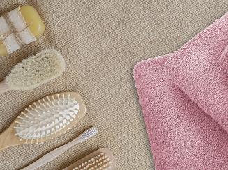 Ręcznik frotte Bari 50x100 gładki pudrowy