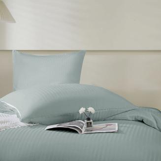 Komplet pościeli adamaszek satyna bawełniana 220x200 szałwiowa